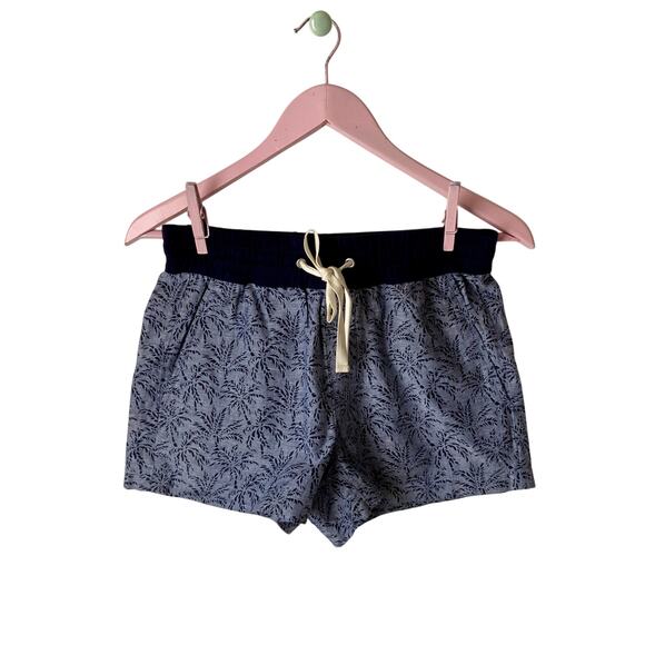 J. Crew Printed Palm Tree Linen Shorts Size 00 - Picture 1 of 5